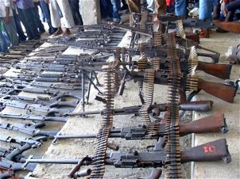Troops, NDLEA operatives raid, recover arms from drug baron in Abia