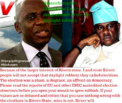 Amaechi replies Obanikoro: I will not congratulate Wike, it’s daylight robbery