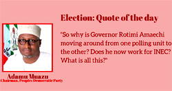Unrestricted movement of Amaechi, will disrupt River’s poll -PDP