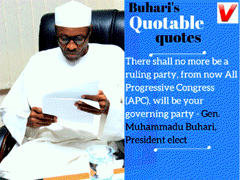Acceptance speech: Buhari’s quotable quotes
