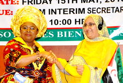 Patience Jonathan hands over ALFPM presidency…