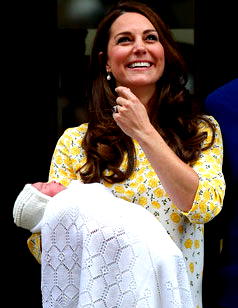 Britain’s newborn princess named Charlotte Elizabeth Diana