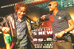 Majek Fashek meets 2face on COSON stage