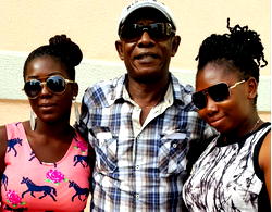 Osuofia steps out with daughters!