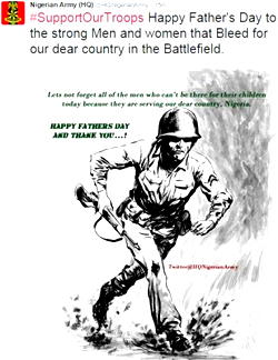 Father’s Day: Nigerians hail ‘strong men, women that bleed for our dear country in battlefield’