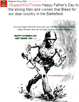 Father’s Day: Nigerians hail ‘strong men, women that bleed for our dear country in battlefield’