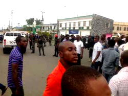Youths, LG bosses protest alleged move to dissolve Rivers councils