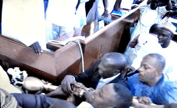 Brawl erupts in S.Africa parliament as opposition party ejected
