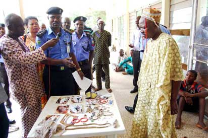 Police arrest masquerade; 2 others with human parts