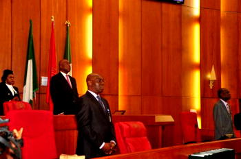 Photos: Saraki presides, swears in 51 senators