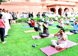 Indian marks Yoga day