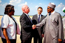 Photos: Buhari arrives United States