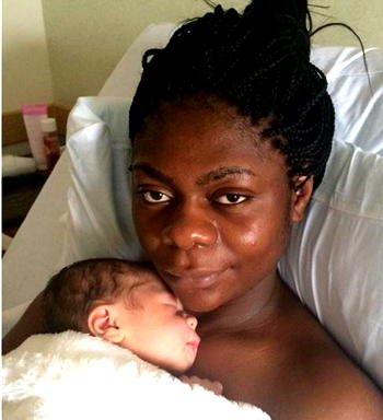 Karen Igho welcomes baby boy