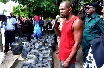 Lagos arrests black market operator with 47 Kegs of Petrol