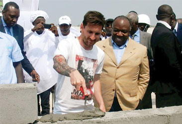 Messi’s foundation stone in Gabon stolen