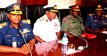 Bring down Boko Haram in 3 months, Buhari charges new Service Chiefs