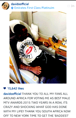 MAMA 2015 Awards: My appreciation to ‘fans mi’ – Davido