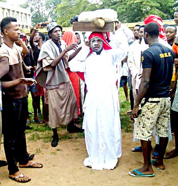 Drama, excitement as OAU students perform Oro rituals