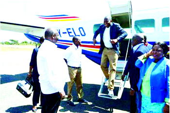 Jonathan keeps mum as he visits Kenya Games Reserve