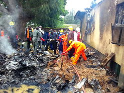 Photos: Nigerian Air Force plane crashes in Kaduna