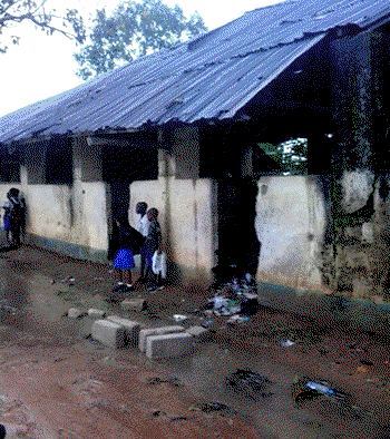 Land speculators build houses in govt schools