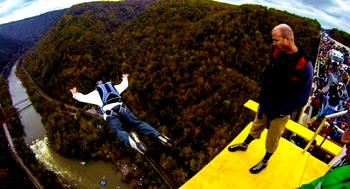 80-year-old bungee jumps off one of Europe’s highest bridges