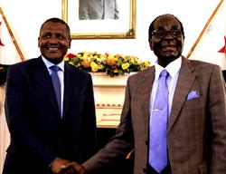 Dangote meets Mugabe on investment approval