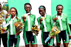 All Africa Games: Team Nigeria women win gold in cycling