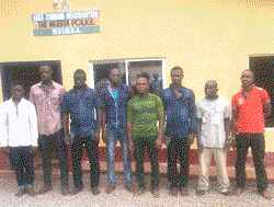 Police bursts indian hemp bunk, arrest eight, kingpin flees