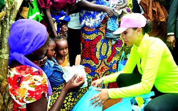 Day of joy, as Iara Oshiomhole visits IDPs in Benin