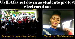 UNILAG shut down as students protest electrocution