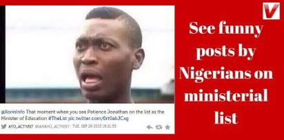 See funny posts by Nigerians on ministerial list