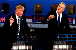 Stop saying things that aren’t true, Jeb Bush tells  Trump