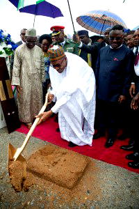 Photos: Buhari launches 260km Super Highway project