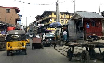 Isale Eko landscape of rickety buildings