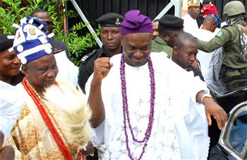 Ooni-elect,  Ogunwusi leaves Ilofi for crowning today