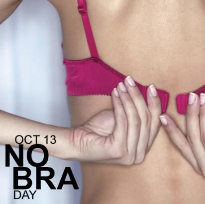 Are you joining in 'No Bra Day' today? The breast cancer awareness