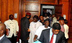 Walk out: PDP Senators return to Senate chambers for plenary