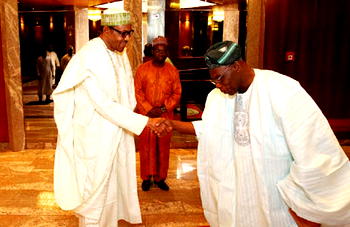 Photos: Obasanjo visits Buhari again