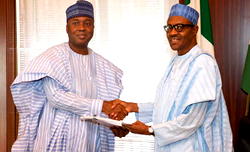 Saraki meets President Buhari, pledges early passage of 2017 budget