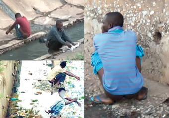 Lagos community where residents defecate into canal