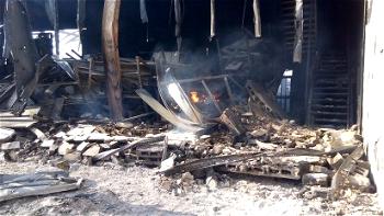 Photos: Fire consumes Sarafoam building