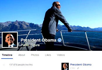 Obama launches Facebook page