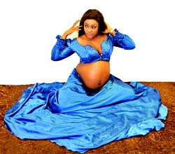 Lizzygold Onuwaje welcomes baby boy, releases baby bump photos