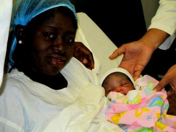 Wife of Ebola survivor, Dr Adejoro delivers a baby girl