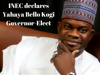 Kogi: PDP, Faleke kick as INEC declares Bello gov-elec