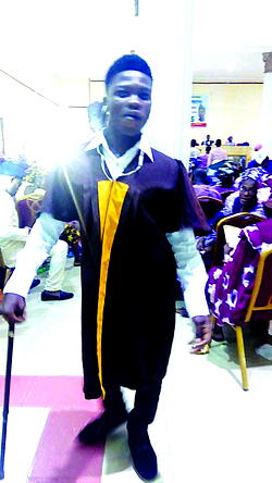 Disability cannot deter me from actualising my dreams —Salami