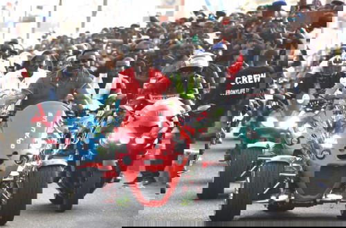 In photos: Cross River Gov Ayade leads other bikers at Calabar carnival