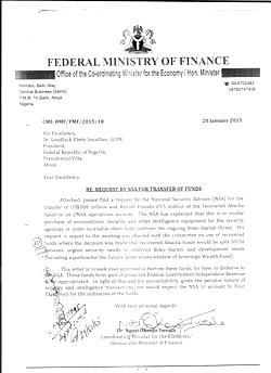 Okonjo-Iweala makes public memo on arms deal
