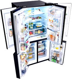 Double convenience with LG’s dual door-in-door fridge